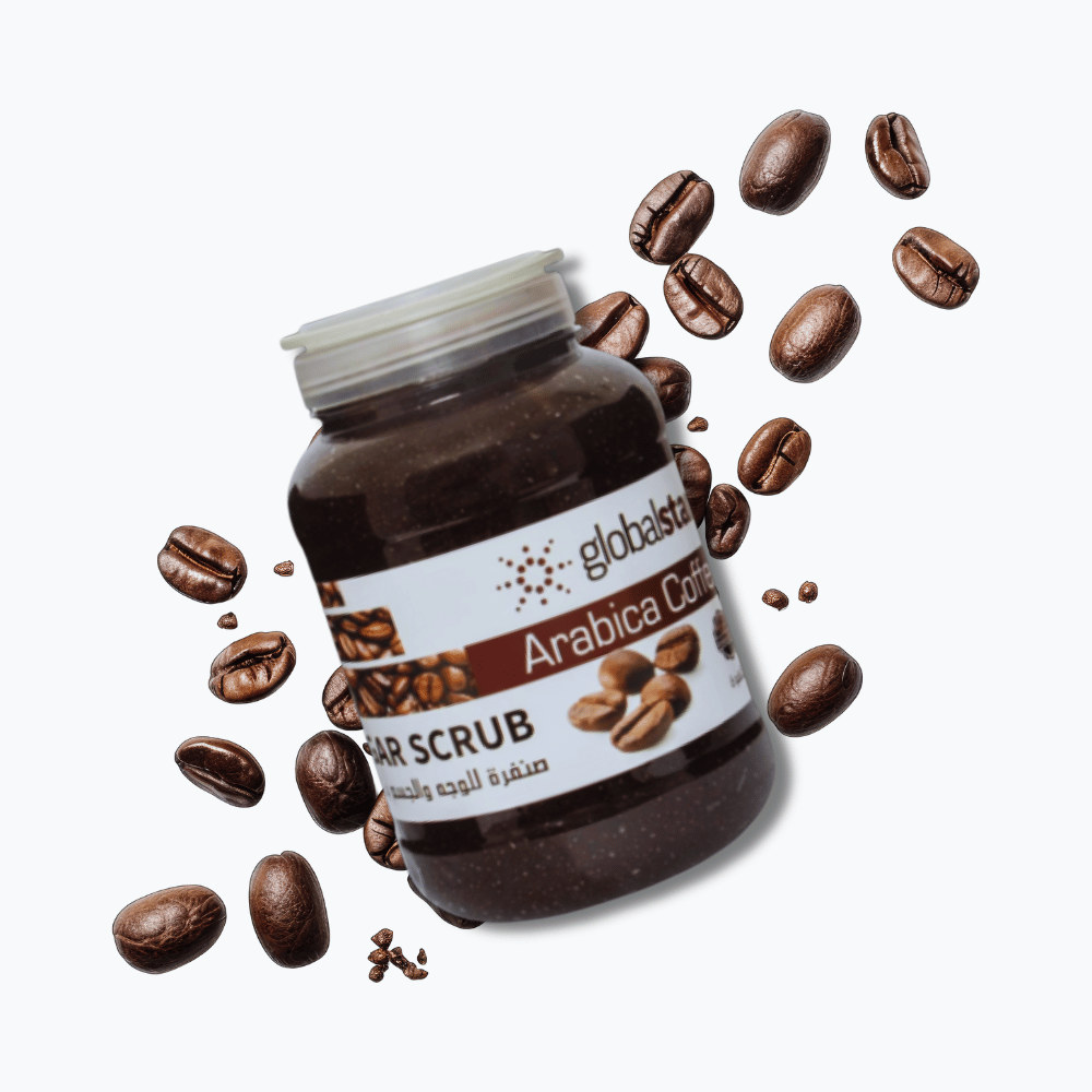 صنفرة سكر بالقهوة للعناية بالجسم والوجه – حجم اقتصادي 5 كغ