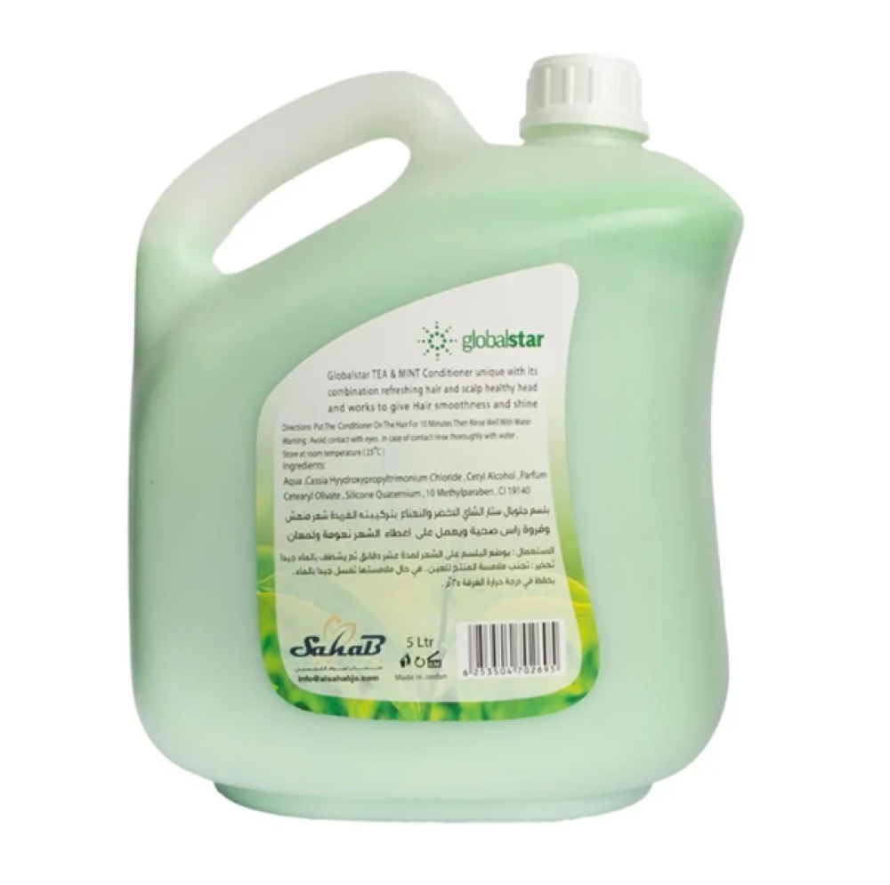 بلسم جلوبال ستار للشعر بالشاي والنعناع 5 لتر