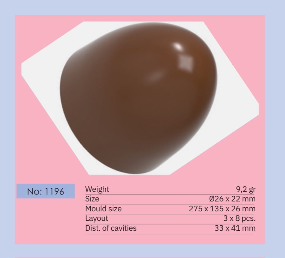 قالب تركي نصف بيضه