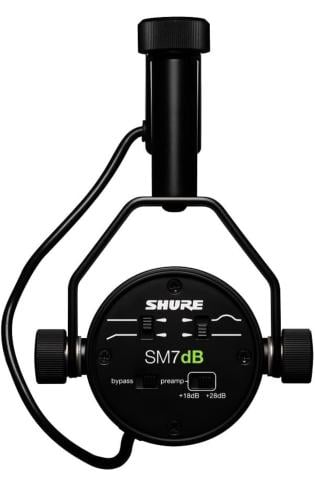 Shure SM7dB ميكروفون صوتي ديناميكي مع مضخم صوت مدم...