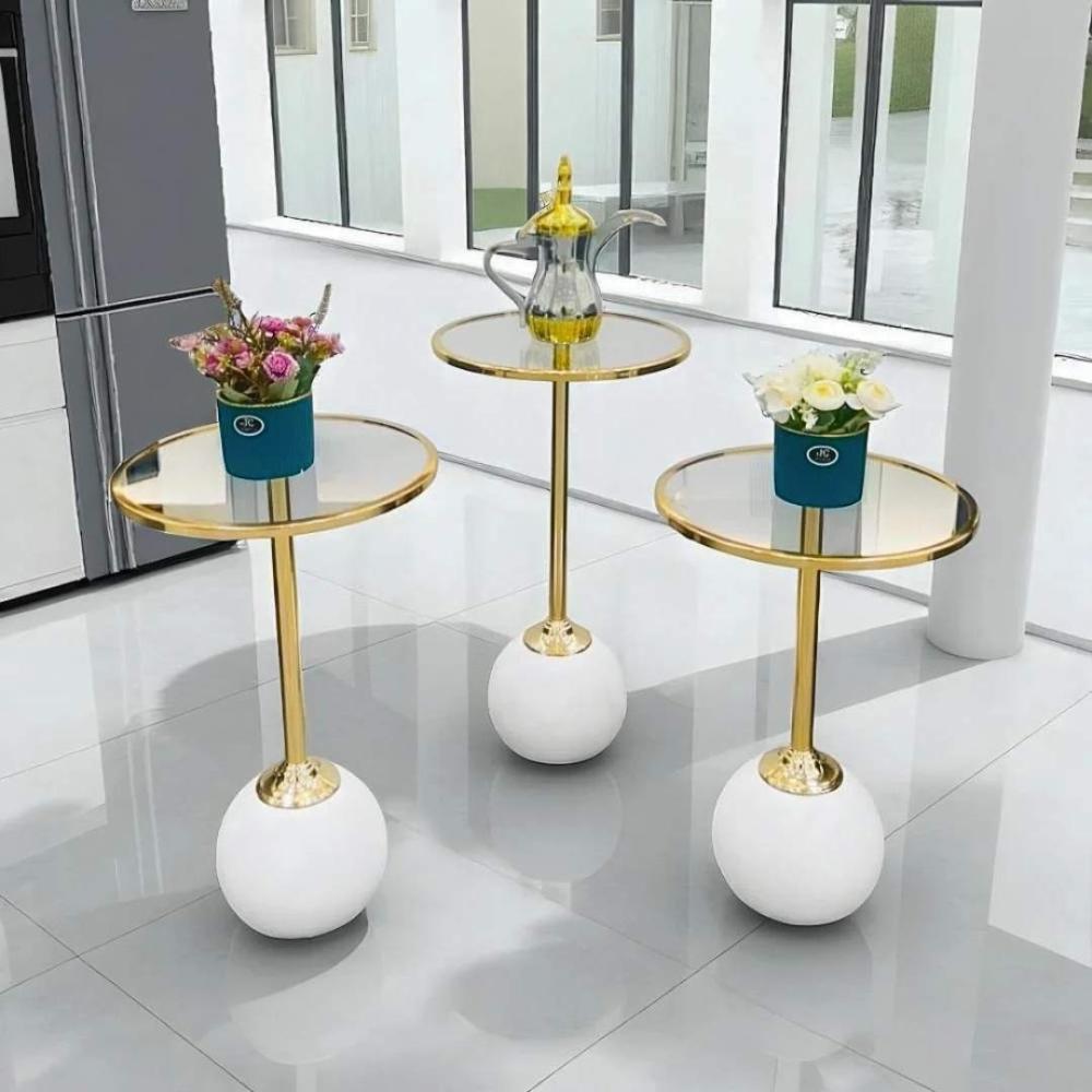 طقم طاولات بسطح قزاز 3 قطع