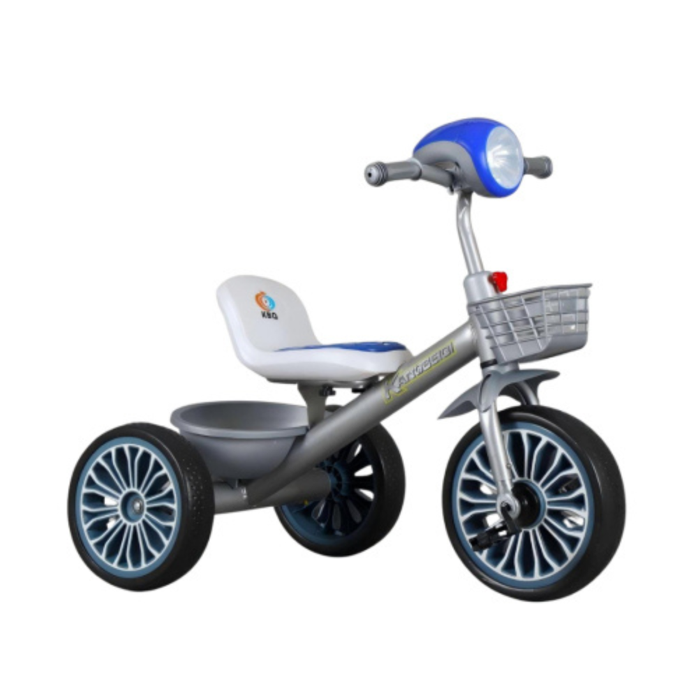 دراجة ثلاثية العجلات رصاصي ازرق