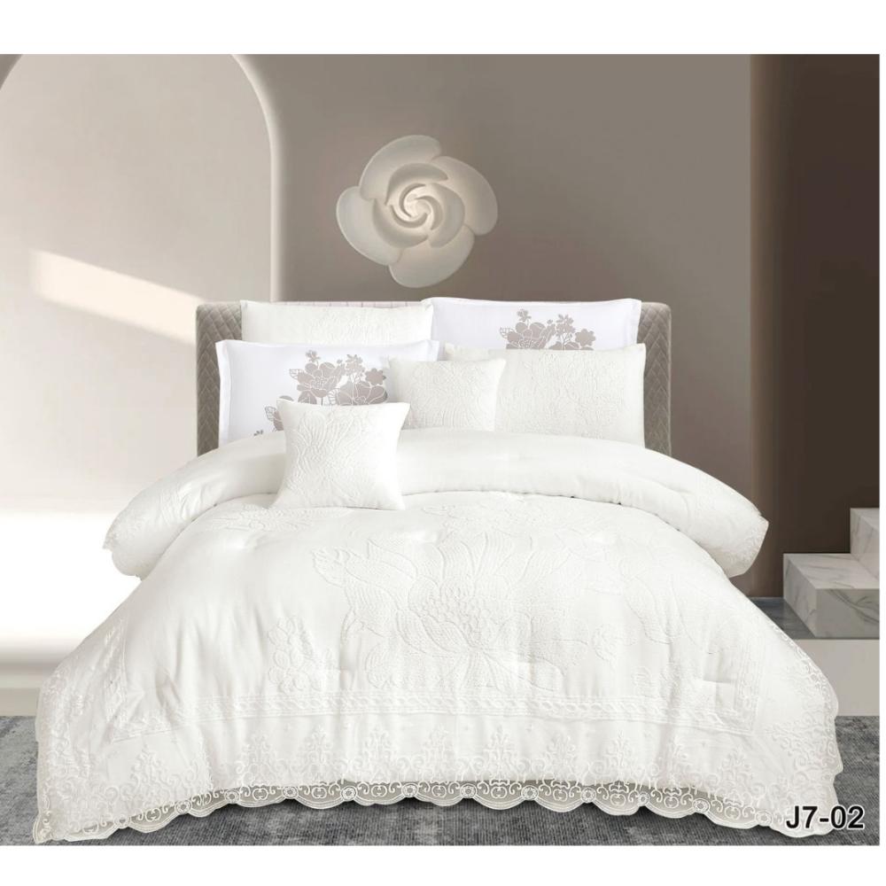 مفرش نفرين 8 قطع دانتيل جاكار