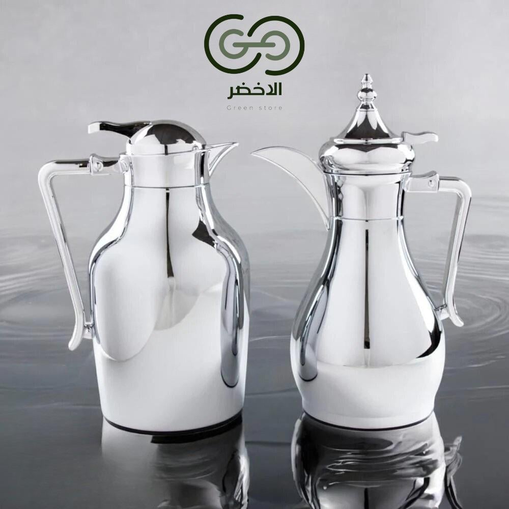 طقم ترامس قهوة وشاي الجود فضي