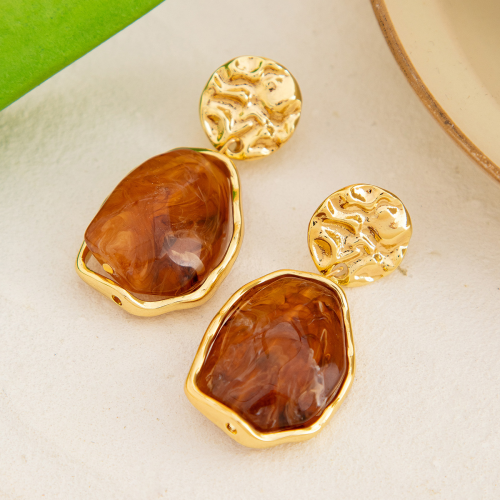 Metallic earrings