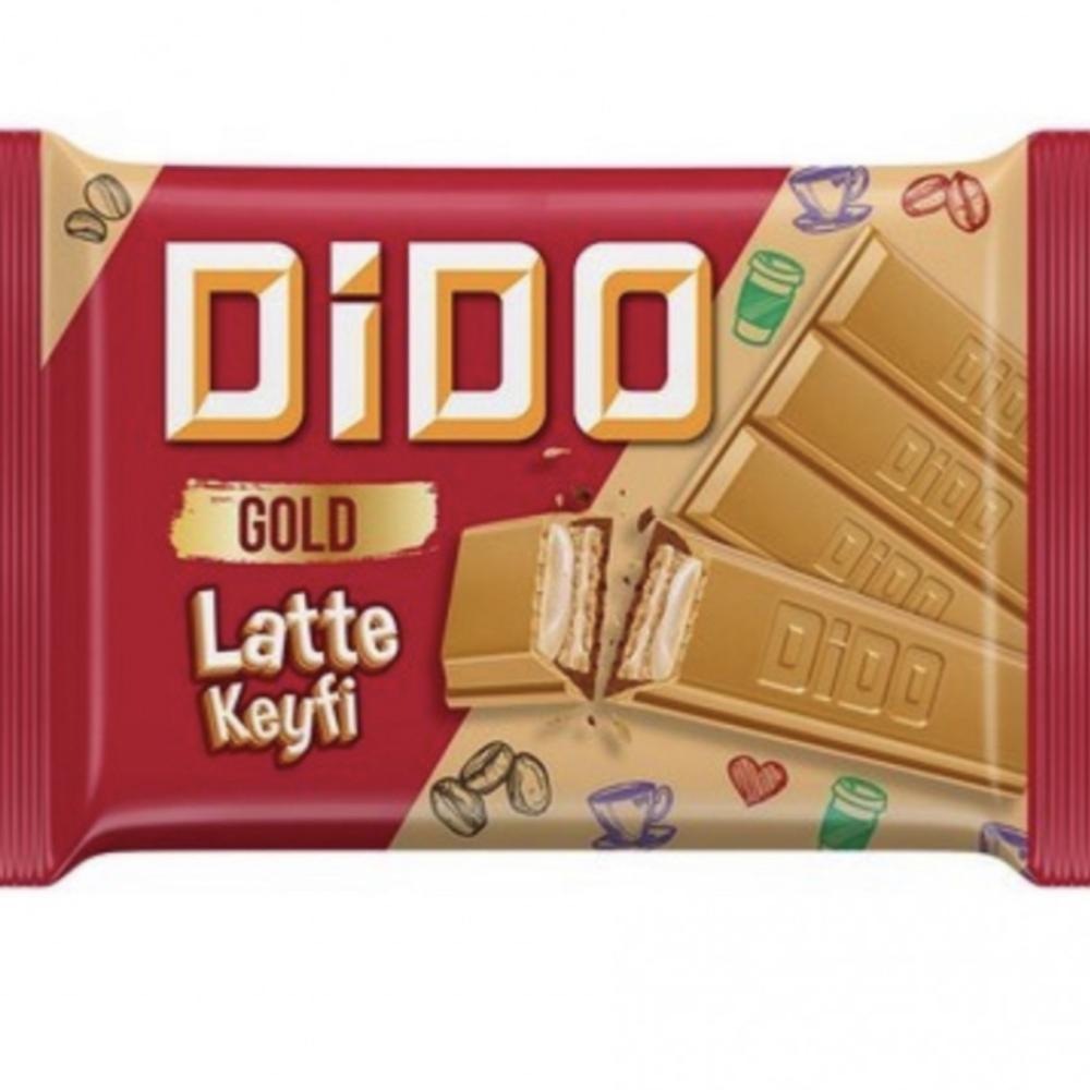 شوكلاتة dido التركية جولد بطعم اللاتيه.