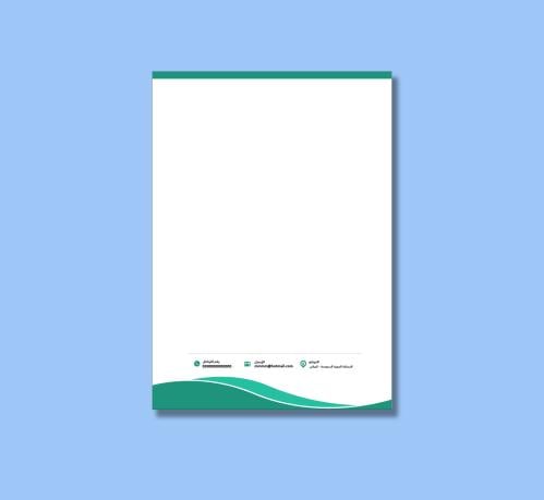 قالب وورد ورق مراسلات ( خلفية)