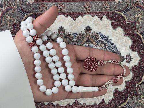 سبحة بكلايت أبيض طربزونة تفصال