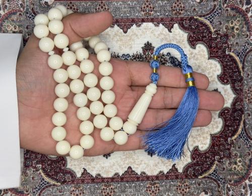سبحة بكلايت أبيض كركوشة