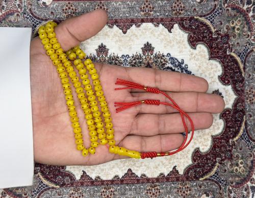 سبحة مستكة أصفر منقط كركوشة تفصال خاص