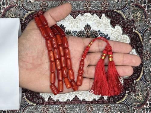 سبحة فاتوران برتقالي غامق مموج كركوشة تفصال