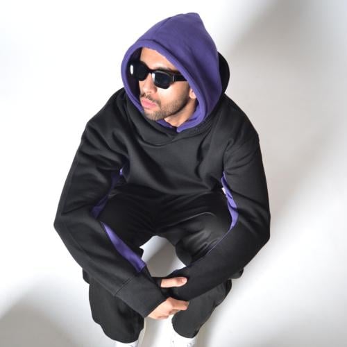 Black Purple Hoodie