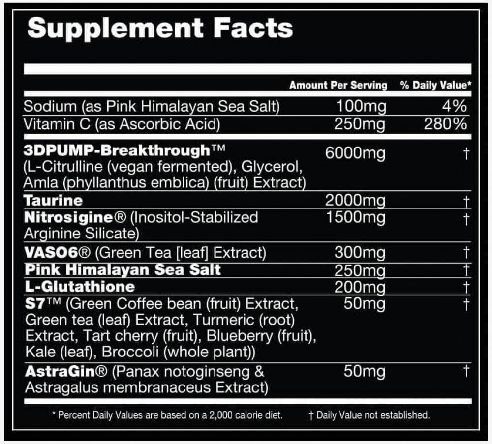 Performax Labs VASO MAX (20 Serve) 270g – Stim-Free Pre-Workout Pump Powder : Maximum Pump & Fullness Matrix