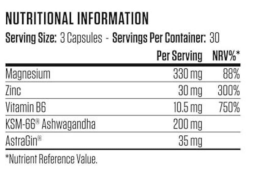 ابلايد نيوترشن زد ام ايه ZMA مع اشواجندا 90 كبسولة