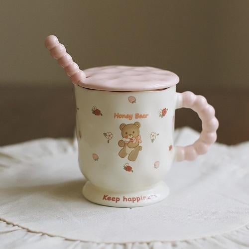 كوب سيراميك مفرد 370 مل | Ceramic Mug with Lid and...