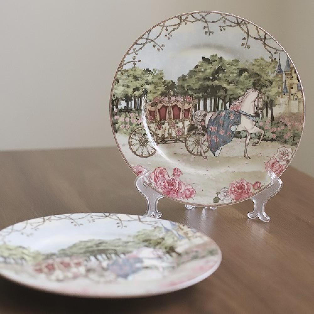 Set of two ceramic plates, size 30 cm ...12 inches | طقم طبقين سيراميك حجم 30 سم .. 12 انش