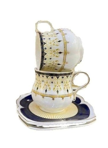 طقم اكواب شاي 6 اكواب و 6 صحون | A set of tea cups...
