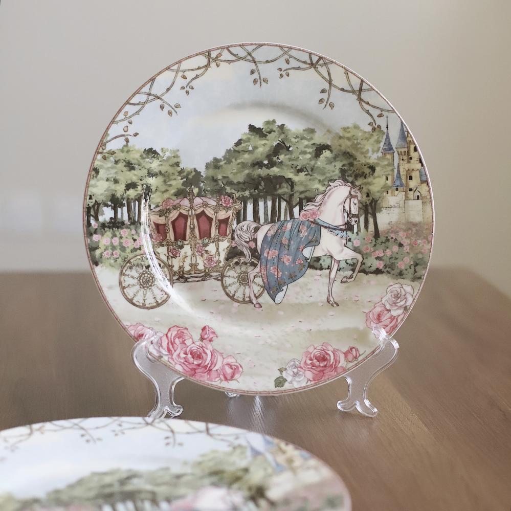 Set of two ceramic plates, size 30 cm ...12 inches | طقم طبقين سيراميك حجم 30 سم .. 12 انش