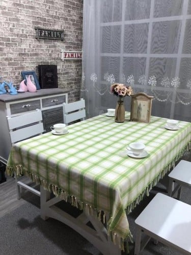 مفرش طاولة قطني مقاس135*135 | Cotton table Cloth