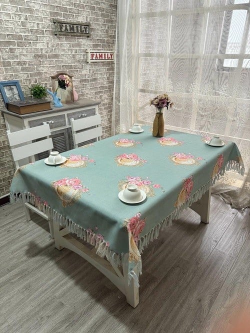 مفرش طاوله قطني | Table Cloth 135x180 cm