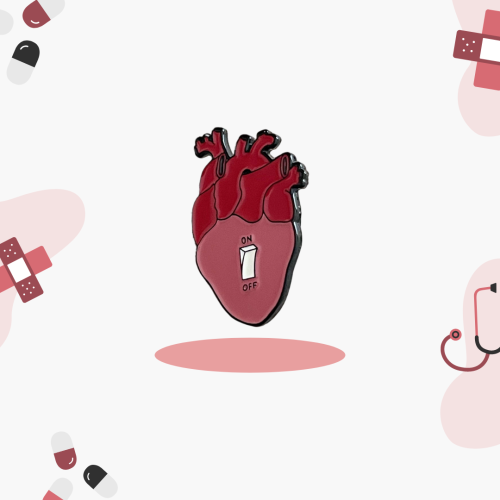 بروش - قلب - Heart - On/off