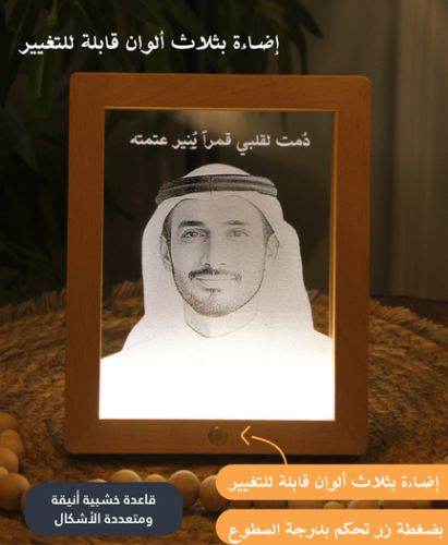 لوحة بإيطار مضيء