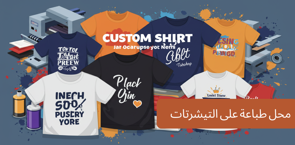 محل طباعة على التيشرتات