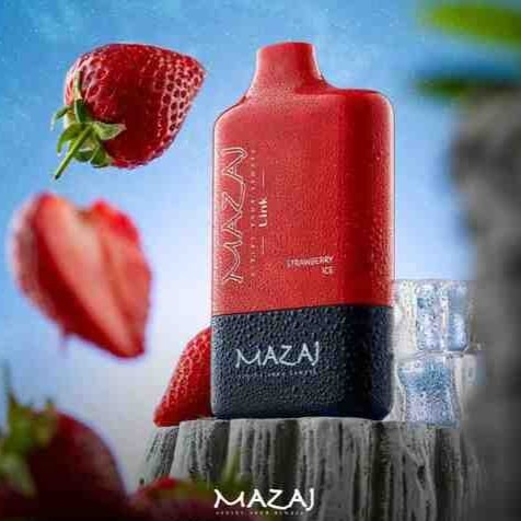 بود مزاج 8500 فراولة ايس MAZAJ Link Pod Strawberry Ice 8500 PUFF