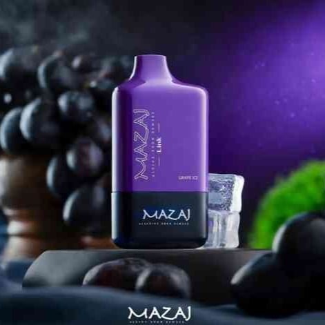 بود سحبة مزاج 8500 عنب ايس MAZAJ Link Pod ICE GRAPE 8500 PUFF