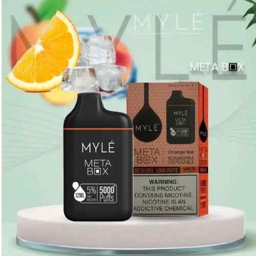 مايلي ميتا بوكس برتقال ايس 5000 نفخة MYLE META BOX ORANGE ICE MESH COI