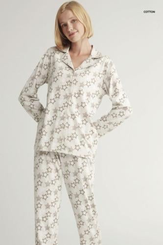 بجامة نسائية قطن S-XL