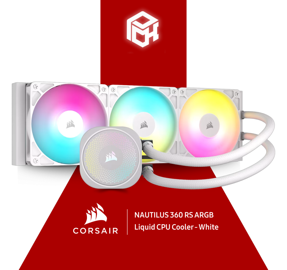 NAUTILUS 360 RS ARGB Liquid CPU Cooler - White