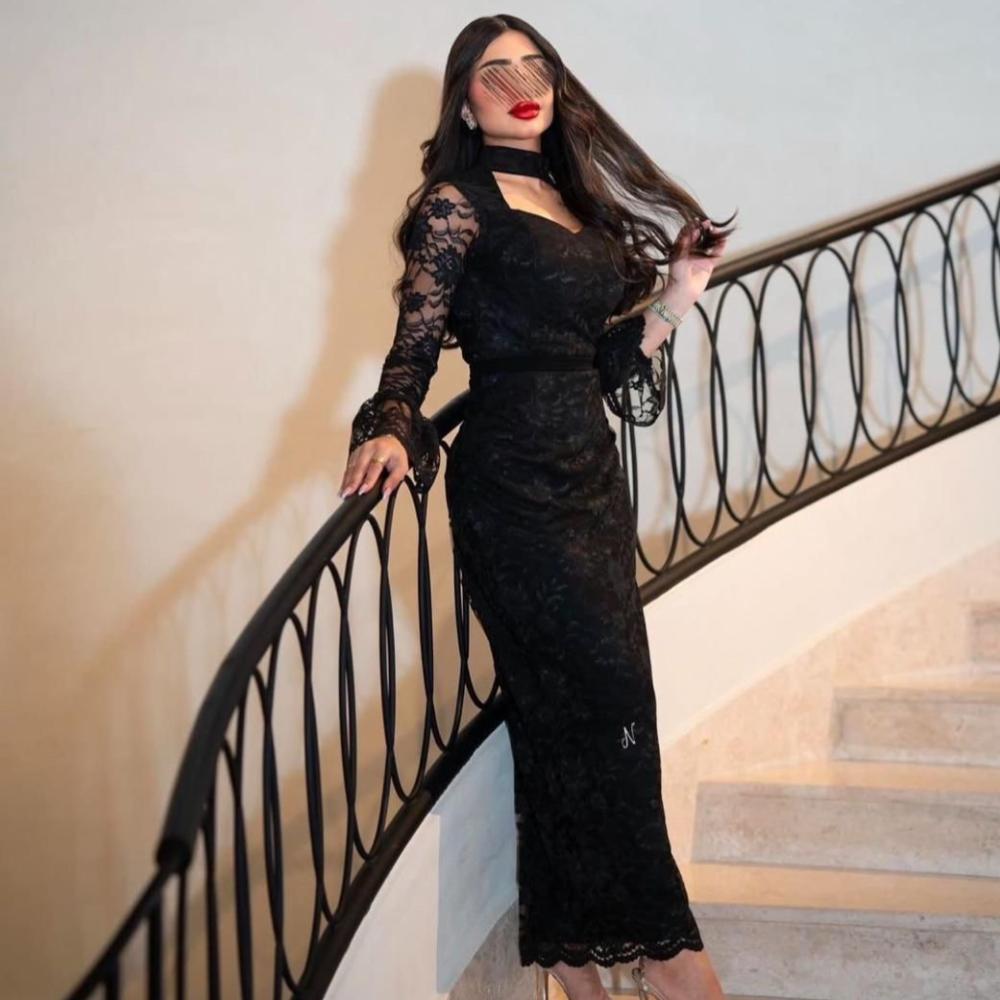 فستان سهرة ناعم دانتيل