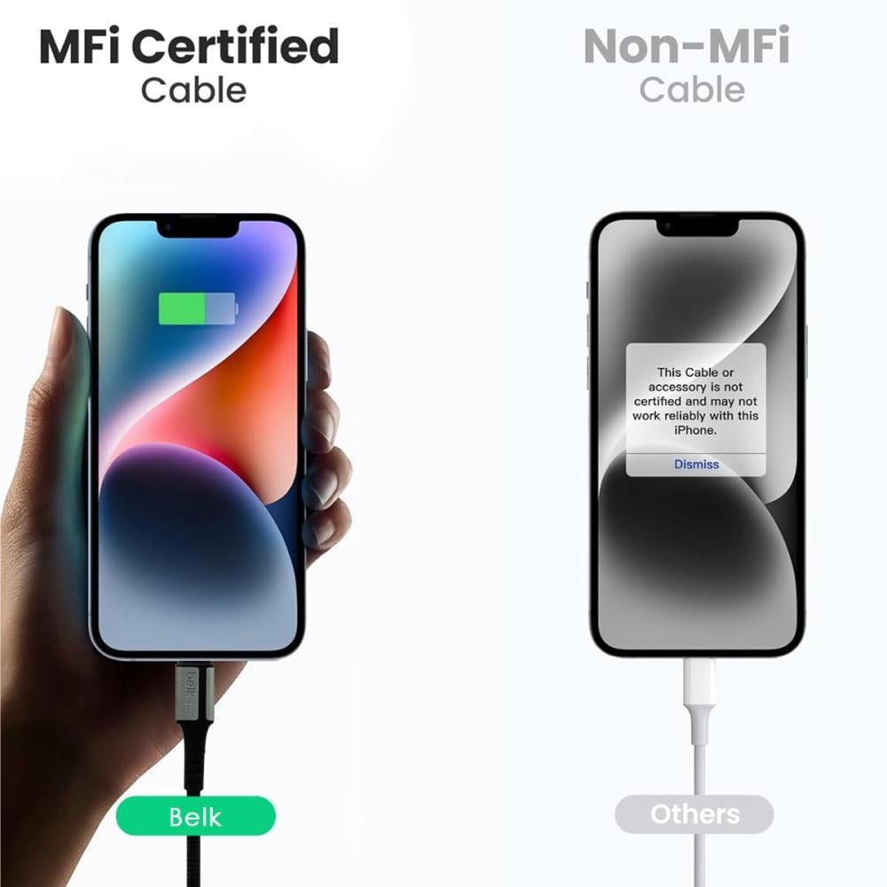 سلك Type-C إلى Type-C من Belk – قوة وأداء عالي