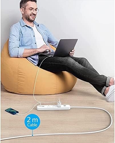 توصيلة من شركة انكر 2 متر  6 في 1  مع 3 مانفذ  USB-C