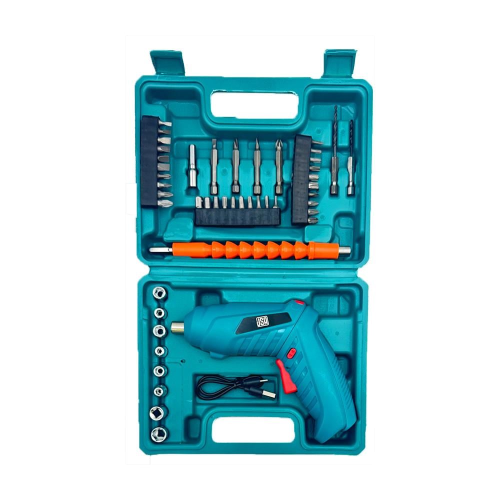 مفك JSA قابل للشحن مع طقم مقاسات متعدده