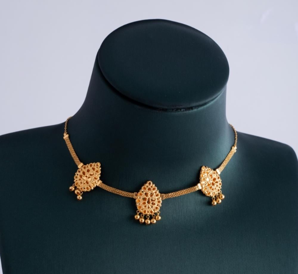 مزنط ذهب التيشن الدمعة