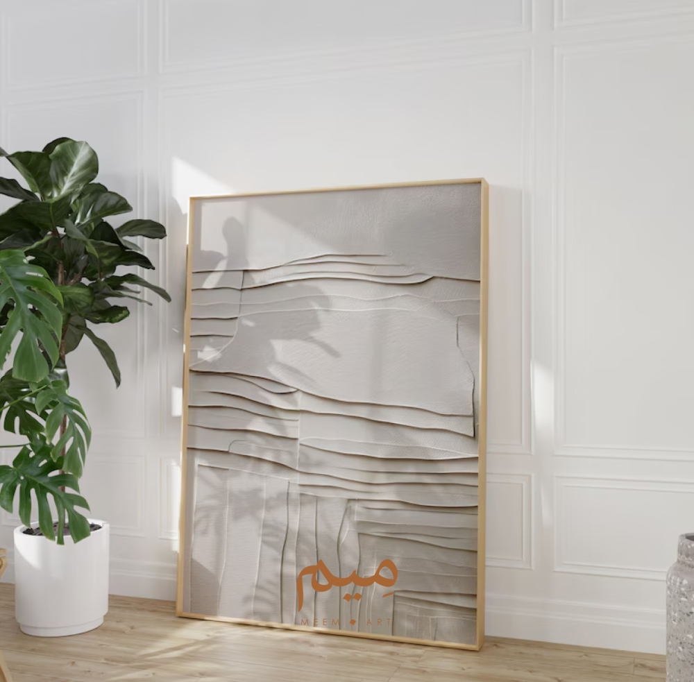 لوحة مطبوعة بطبقات جبسية - لوحات كانفس - ميم آرت