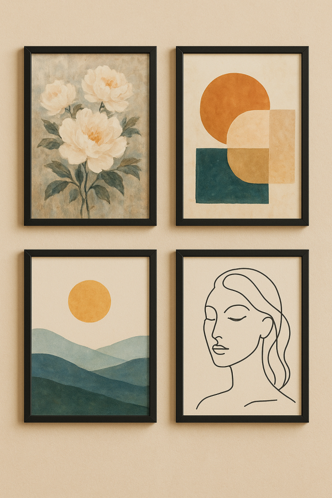 لوحات جدارية فنية تضيف لمسة جمال وأناقة لجدران منزلك - ميم أرت