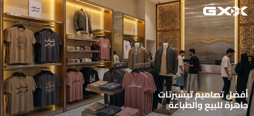 أفضل تصاميم تيشيرتات جاهزة للبيع والطباعة