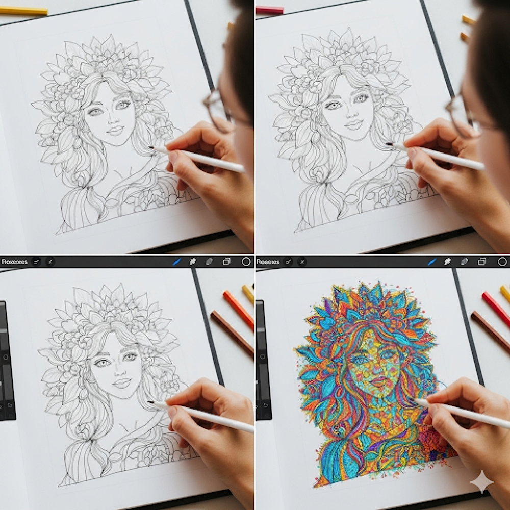 كيف تحسن كتب التلوين الرقمية من مهارات الفن لديك؟