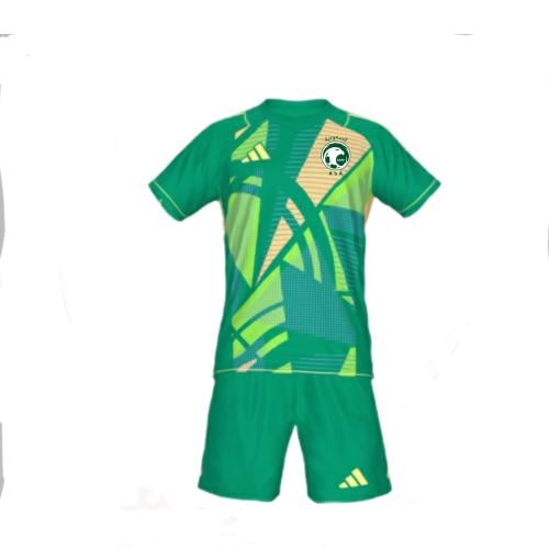 طقم حارس مرمى المنتخب السعودي الجديد 2025أخضر مع ت...