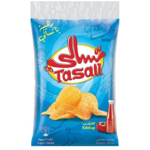 شبس تسالي كاتشب - كيس / 12غ*21 حبة