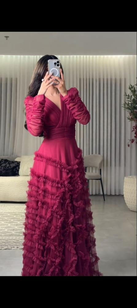 فستان سهره انيق تل