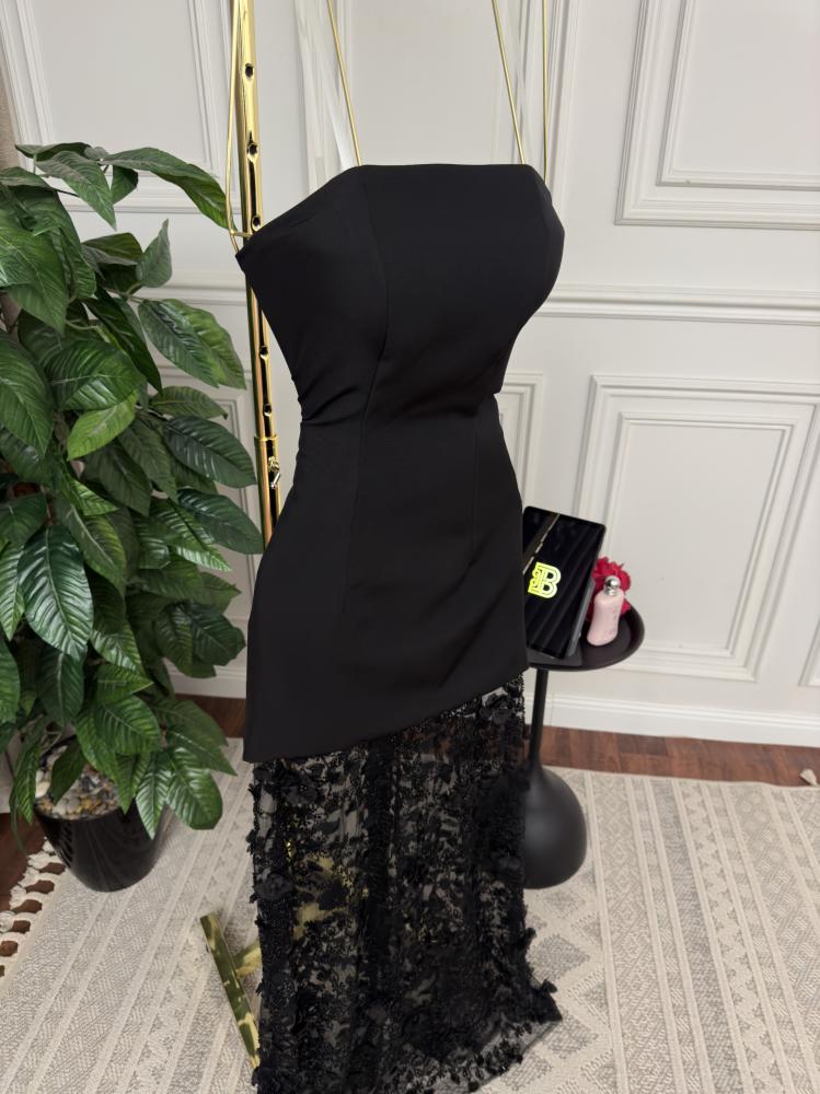 فستان اسود سهره فخم
