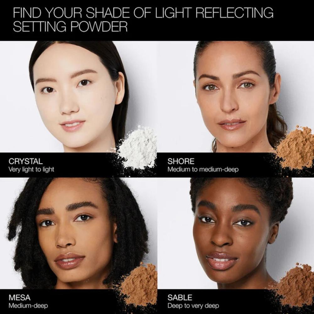 بودرة تثبيت مضغوطة لايت ريفليكتنج من نارس - Crystal