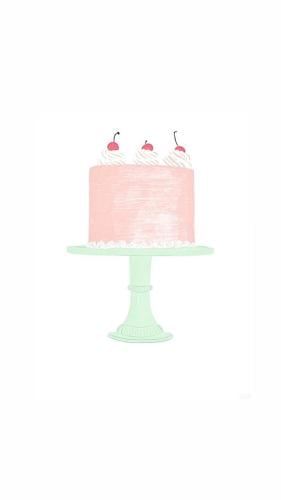 Pink cherry cake - Mini size