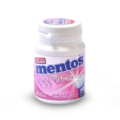 منتوس علك مبيض بنكهة توتى فروتى - 38 قطعة | Mentos...