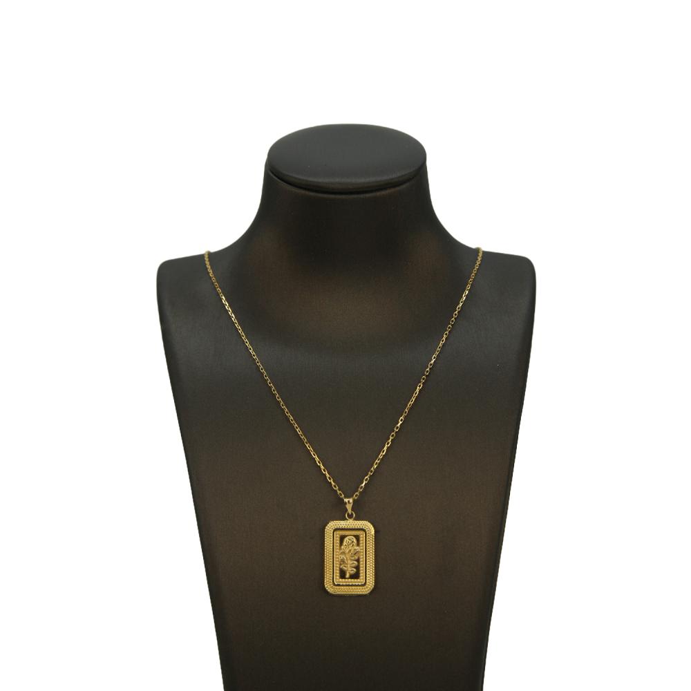 تعليقة ذهب عيار 21 نسائية تصميم فاخر أنيق من كوجك للذهب والمجوهرات