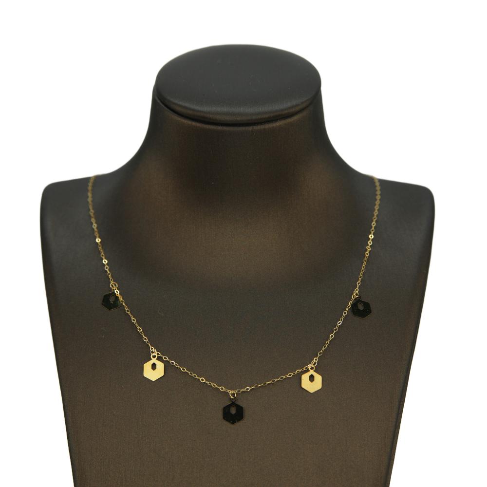 شوكر ذهب عيار 21 هندسي بتصميم جذاب من كوجك للذهب والمجوهرات المميزة